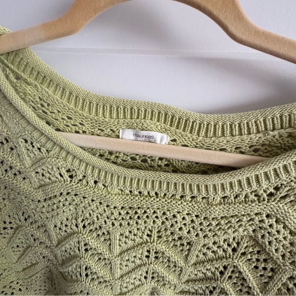 Maurices Open Knit Chevron Pullover Sweater, ladies medium - Picture 5 of 7